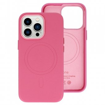 Husa piele MagSafe iPhone 16 Pro roz