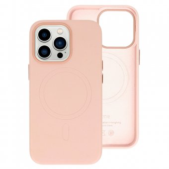 Husa piele MagSafe iPhone 16 roz deschis