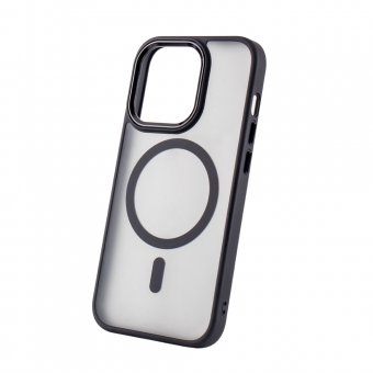 Husa silicon cu MagSafe iPhone 16 Pro neagra