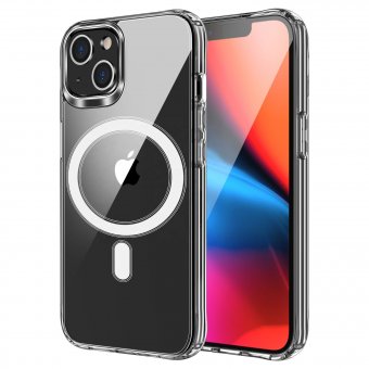  Husa silicon cu MagSafe iPhone 16 transparenta