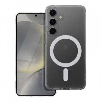 Husa silicon Frost MagCover cu MagSafe Samsung S24 transparenta