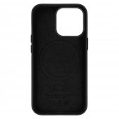 Husa piele MagSafe iPhone 15 Pro neagra