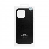 Husa piele MagSafe iPhone 15 Pro neagra