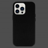 Husa piele MagSafe iPhone 15 Pro neagra