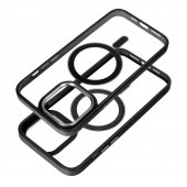 Husa silicon Color Edge cu MagSafe iPhone 14 ProMax neagra