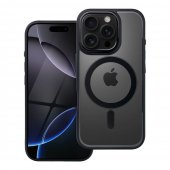 Husa silicon Color Edge cu MagSafe iPhone 16 Pro neagra