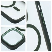 Husa silicon MATTE Mag Cover cu MagSafe iPhone 16 Pro verde